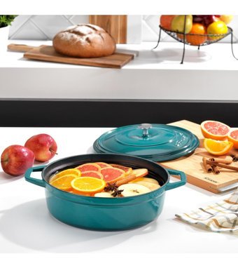 Schafer Guss Chef 26 cm Döküm Basık Tencere