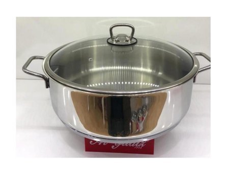 Aryıldız 26 cm Çelik Basık Tencere