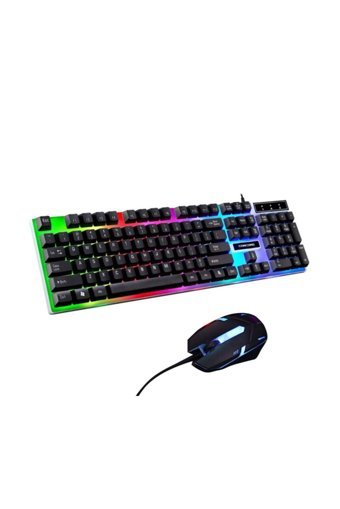 Concord C-56 Işıklı Siyah Kablolu Klavye Mouse Seti