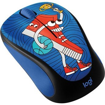 Logitech M328 The Doodle Collection Kablosuz Mavi Optik Mouse