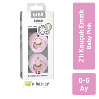 Bibs Colour No:1 Baby Pink 0-6 Ay Kauçuk Emzik Pembe