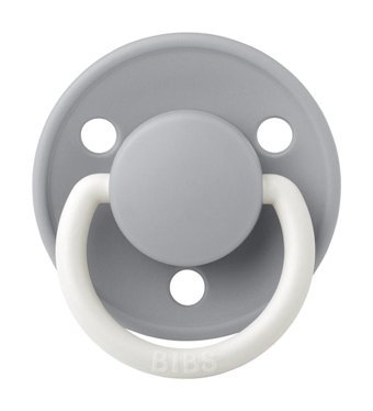 Bibs De Lux Cloud Glow 0-6 Ay Kauçuk Emzik Gri