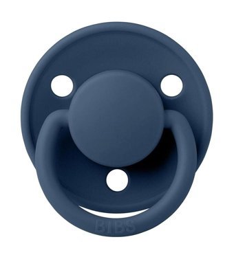 Bibs De Lux Steel Blue 6 Ay+ Kauçuk Emzik Koyu Mavi