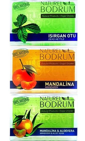 Naturel Bodrum Organik Karışık Bitki-Meyve Sabun 3x100 gr
