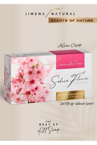 Jimena Natural Kiraz Çiçeği Sabun 2x100 gr