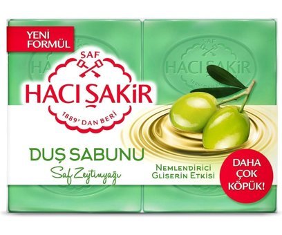 Hacı Şakir Gliserin-Zeytinyağ Sabun 4x125 gr
