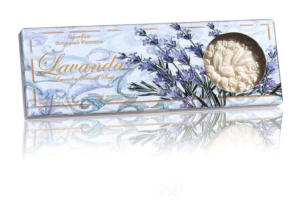 Saponificio Artigianale Fiorentino Toscano Lavanta Sabun 3x125 gr