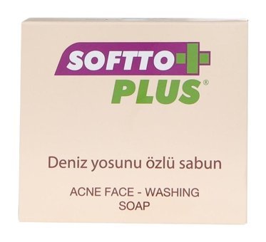 Softto Plus Akne ve Sivilce Önleyici Organik Deniz Yosunu Sabun 100 gr