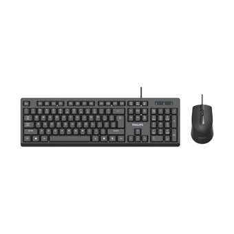 Philips C234 Sessiz Siyah Kablolu Klavye Mouse Seti