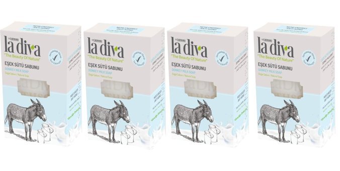 La Diva Nemlendirici Eşek Sütü Sabunu 4x100 gr