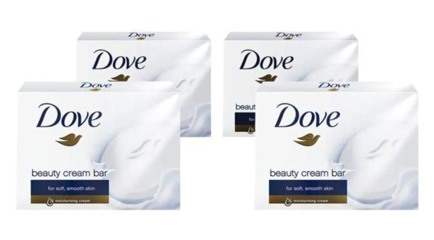 Dove Beauty Cream Bar For Soft-Smooth Skin Sabun 4x100 gr