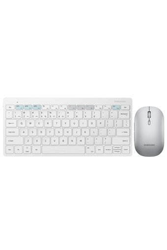 Samsung Trio Ergonomik Beyaz Kablosuz Klavye Mouse Seti