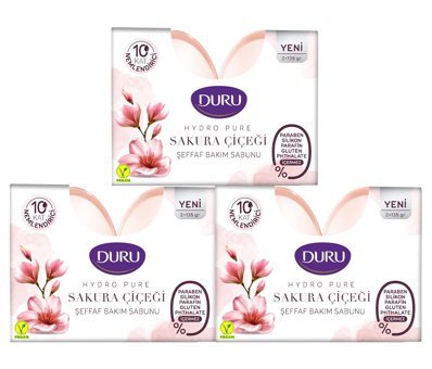 Duru Hydro Pure Sakura Çiçeği Sabun 6x135 gr