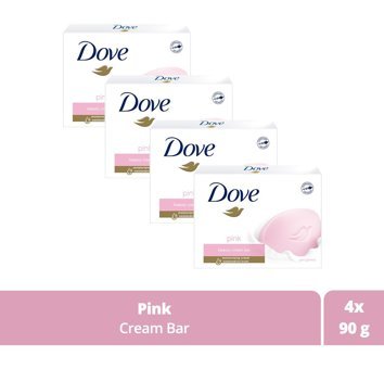 Dove Pink Beauty Cream Bar Sabun 4x90 gr