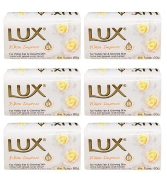 Lux White Impress Sabun 6x80 gr