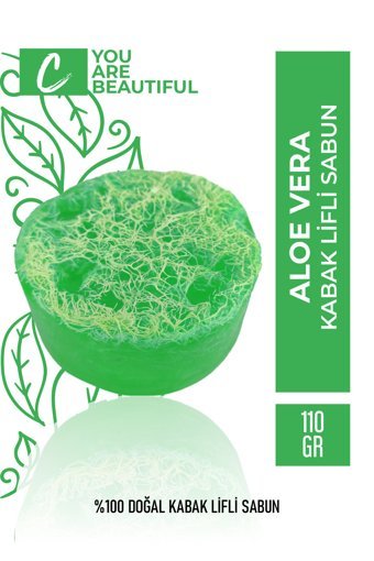 Carvien's Organik Aloe Vera-Kabak Lifli Sabun 110 gr