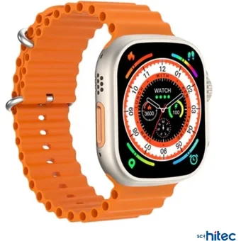 Schitec Hello 3 Watch Ultra Akıllı Saat Turuncu