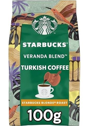 Starbucks Veranda Blend Sade Az Kavrulmuş Türk Kahvesi 100 gr