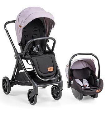 Baby2go Petunya Katlanabilir Travel Sistem Bebek Arabası Gri