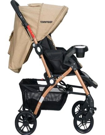 Tommybaby Eagle Çift Yönlü Katlanabilir Puset Bebek Arabası Bej