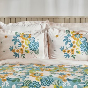 Karaca Home Botanical Çift Kişilik Nevresim Takımı Yeşil