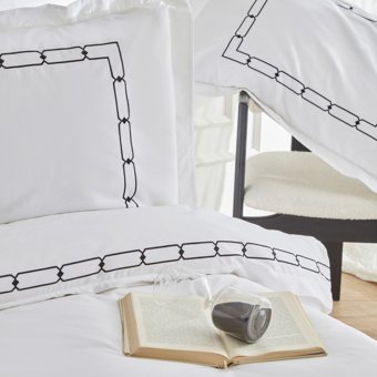 Karaca Home White Collection Diane Çift Kişilik Nakışlı Percale Nevresim Takımı Beyaz