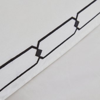 Karaca Home White Collection Diane Çift Kişilik Nakışlı Percale Nevresim Takımı Beyaz