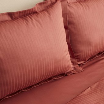 Karaca Home Uniq %100 Pamuk Çift Kişilik Saten Nevresim Takımı Terracota