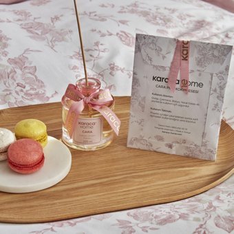 Karaca Home Cara %100 Pamuk Saten Çift Kişilik Nevresim Takımı Koku Hediyeli Gül Kurusu