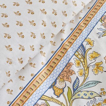 Karaca Home Indra %100 Pamuk Çift Kişilik Nevresim Takımı Sarı PP