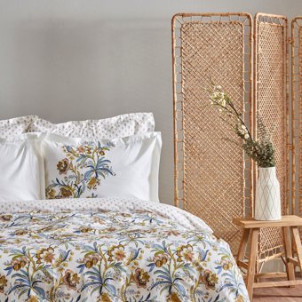 Karaca Home Indra %100 Pamuk Çift Kişilik Nevresim Takımı Sarı PP