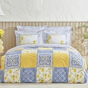 Karaca Home Addie %100 Pamuk Çift Kişilik Nevresim Takımı Sarı (PP)