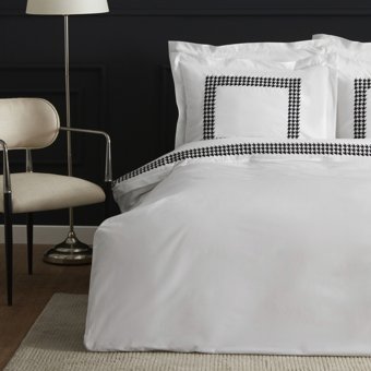 Karaca Home White Collection Juanita Çift Kişilik Nakışlı Percale Nevresim Takımı Beyaz