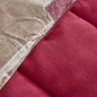 Karaca Home Lydia Çift Kişilik Stripe Comfort Set Bordo