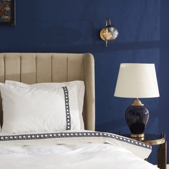 Nautica Home Rattan Navy Percale %100 Pamuk Çift Kişilik Nevresim Takımı