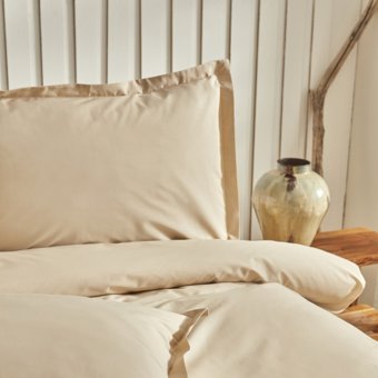 Karaca Home Cool Touch Stripe Çift Kişilik Nevresim Takımı Bej