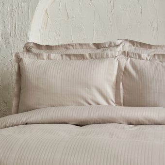 Karaca Home Uniq %100 Pamuk Saten Çift Kişilik Nevresim Takımı Bej