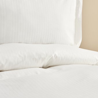 Karaca Home Uniq %100 Pamuk Çift Kişilik Saten Nevresim Takımı Beyaz