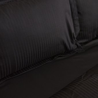 Karaca Home Uniq %100 Pamuk Çift Kişilik Saten Nevresim Takımı Siyah