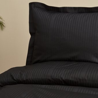 Karaca Home Uniq %100 Pamuk Çift Kişilik Saten Nevresim Takımı Siyah