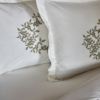 Karaca Home Casandra %100 Pamuk Çift Kişilik Nakışlı Nevresim Takımı Ekru