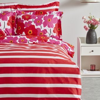 Karaca Home Ernie %100 Pamuk Çift Kişilik Nevresim Takımı Pembe (PP)