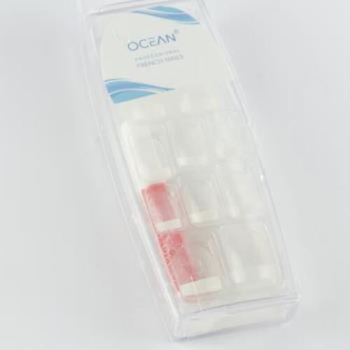 Ocean French 24'lü Kare Beyaz Takma Tırnak