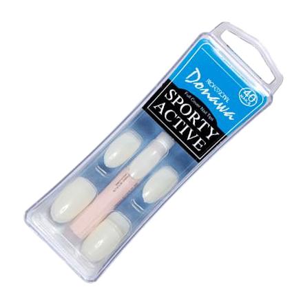 Donawa Cw-01 Sporty Active Naturel 40'lı Oval Beyaz Takma Tırnak