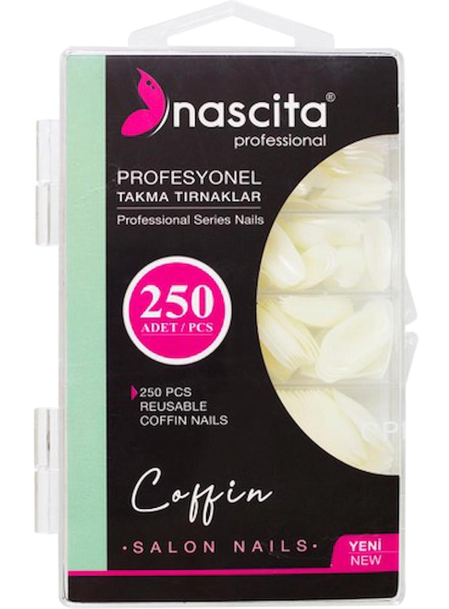 Nascita 175 Parlak 250'Lİ Oval Beyaz Takma Tırnak
