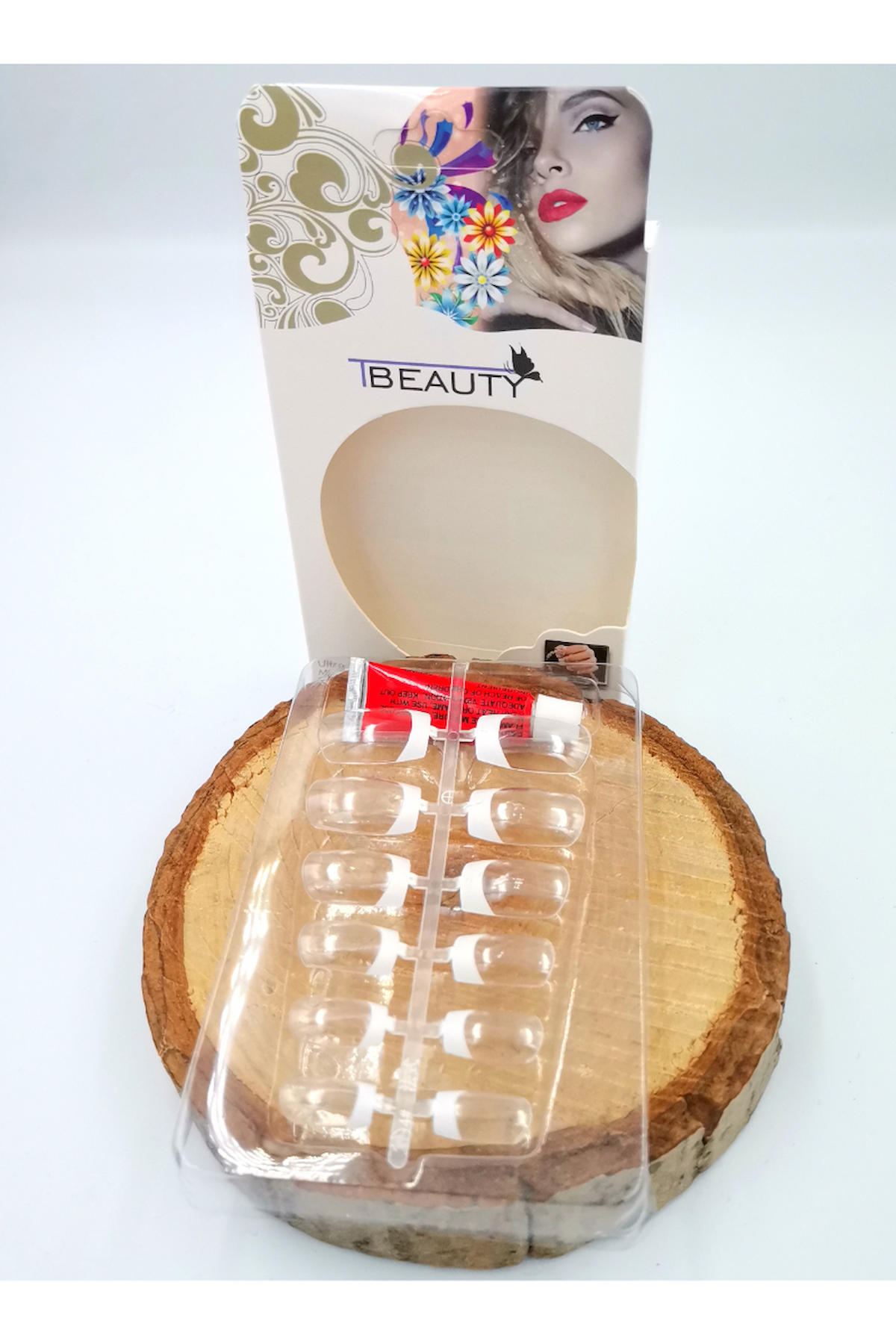 Monalisa Home French 12'li Kare Şeffaf Takma Tırnak