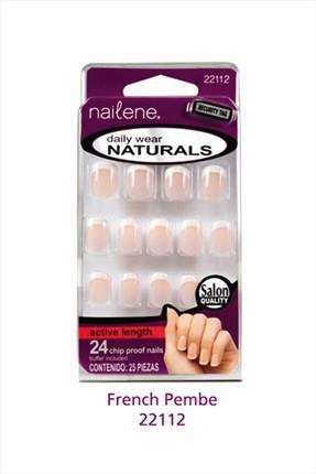 Nailene Daily Wear Naturals 22112 French 24'lü Kare Pembe Takma Tırnak