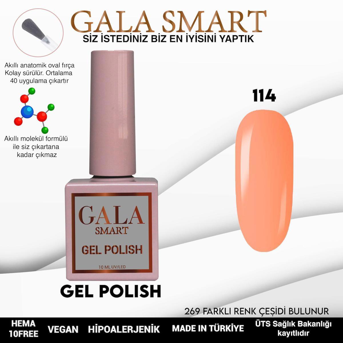 Gala Smart 114 Yavruağzı Parlak Kalıcı Oje