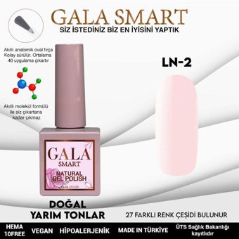 Gala Smart LN 02 Toz Pembe Kalıcı Oje