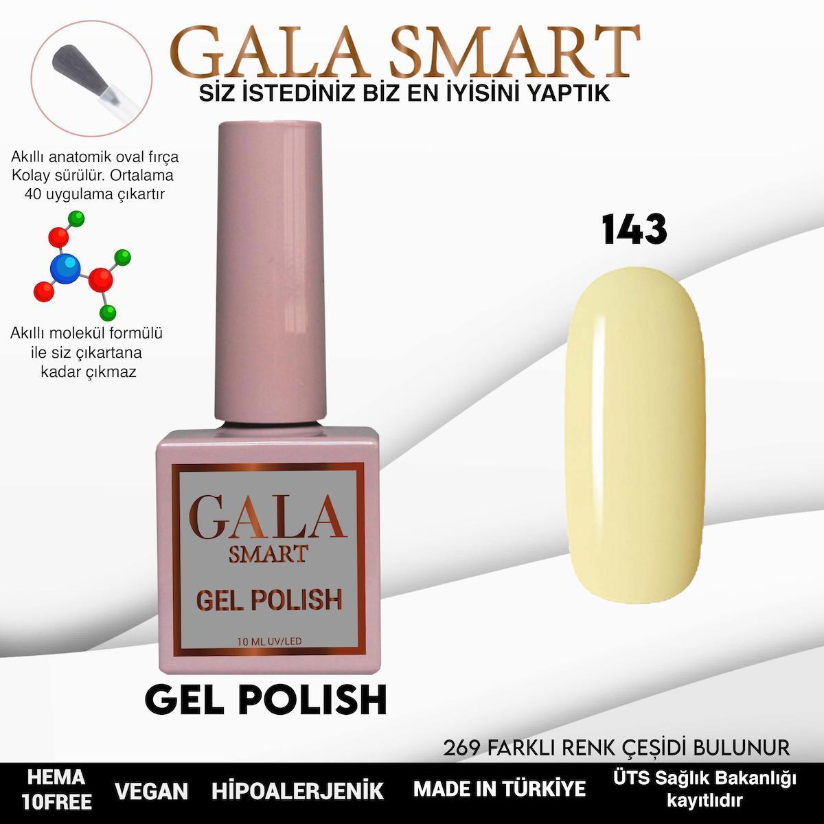 Gala Smart 143 Sarı Parlak Kalıcı Oje